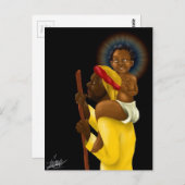 Jesus auf den Schultern Joseph Postkarte (Vorne/Hinten)