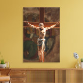 Jesus auf den überquerten Kanvas Leinwanddruck (Insitu (Wohnzimmer))