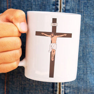 Jesus auf der Christlichen Kreuzbibelverse Kaffeetasse