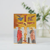 Jesus auf der Kreuzkarte Postkarte (Stehend Vorderseite)