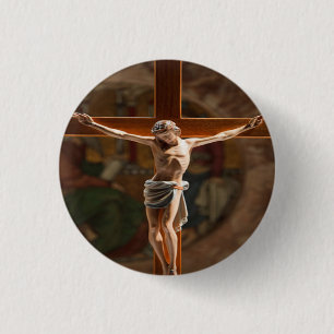 Jesus auf der Kreuzung Button