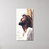 Jesus auf der Kreuzung der Maler Thorns Leinwanddruck (Vorderseite)