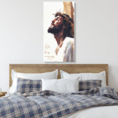 Jesus auf der Kreuzung der Maler Thorns Leinwanddruck (Insitu (Schlafzimmer))