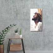 Jesus auf der Kreuzung der Maler Thorns Leinwanddruck