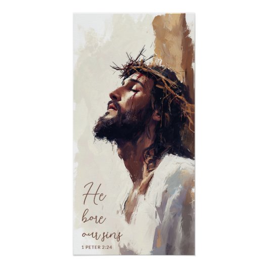 Jesus auf der Kreuzung der Maler Thorns Poster (Vorderseite)