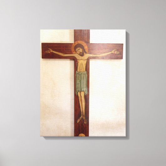 Jesus auf der Kreuzung Kunst Leinwanddruck (Vorderseite)