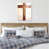 Jesus auf der Kreuzung Kunst Leinwanddruck (Insitu (Schlafzimmer))