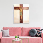 Jesus auf der Kreuzung Kunst Leinwanddruck (Insitu (Wohnzimmer))