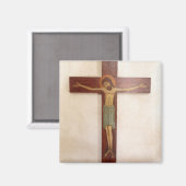 Jesus auf der Kreuzung Kunst Magnet (Vorderseite/Rückseite)