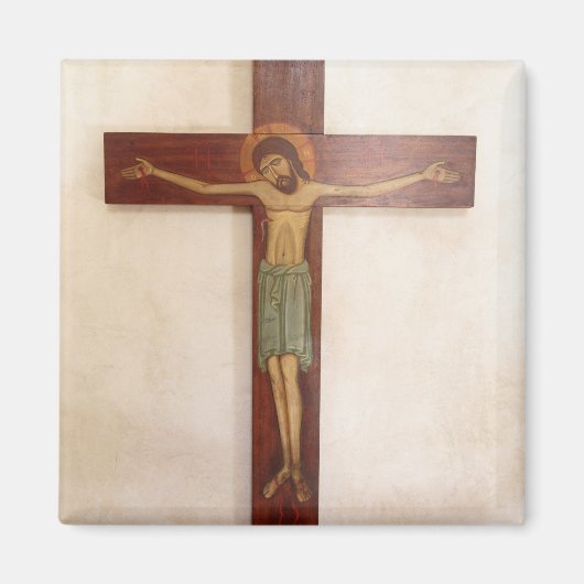 Jesus auf der Kreuzung Kunst Magnet (Vorne)