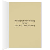 Jesus auf der letzten obersten Kommunionskarte (Innen (Rechts))