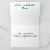 Jesus auf der Ostergrüßkarte Karte (Innenseite)