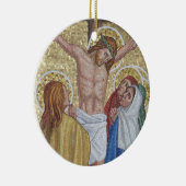 Jesus auf der religiösen Kunstverzierung des Keramikornament (Rechts)