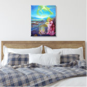 JESUS AUF DER SEESHORE ,St. John 21 Leinwanddruck (Insitu (Schlafzimmer))