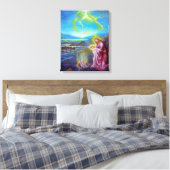 JESUS AUF DER SEESHORE ,St. John 21 Leinwanddruck (Insitu (Schlafzimmer))