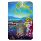 JESUS AUF DER SEESHORE ,St. John 21 Magnet (Vertikal)