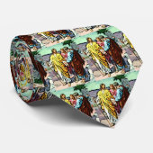 Jesus auf der Straße zu Emmaus Krawatte (Gerollt)