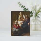 Jesus auf der Zuhause von Mary und Martha Postkarte (Stehend Vorderseite)