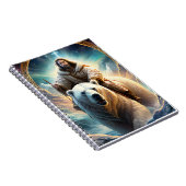 Jesus auf einem Eisbären Notizblock (Rechte Seite)