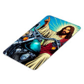 Jesus auf einem Radmagnet! Magnet (Linke Seite)