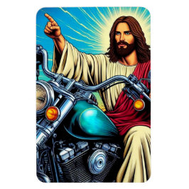 Jesus auf einem Radmagnet! Magnet