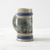 Jesus auf Kreuz Bierglas (Vorderseite Links)