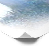 Jesus auf Kreuz mit Vogelplakat Poster (Ecke)