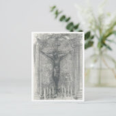 Jesus auf Kreuz - Postkarte (Stehend Vorderseite)