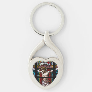Jesus auf Kreuz Schlüsselanhänger