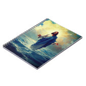Jesus auf Water Classic Notebook Seiten Notizblock (Linke Seite)