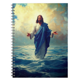 Jesus auf Water Classic Notebook Seiten Notizblock