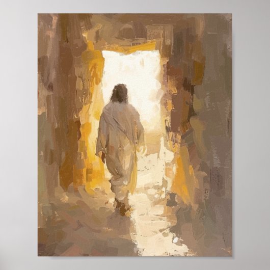 Jesus auferstanden – Leeres Grab Poster (Vorne)