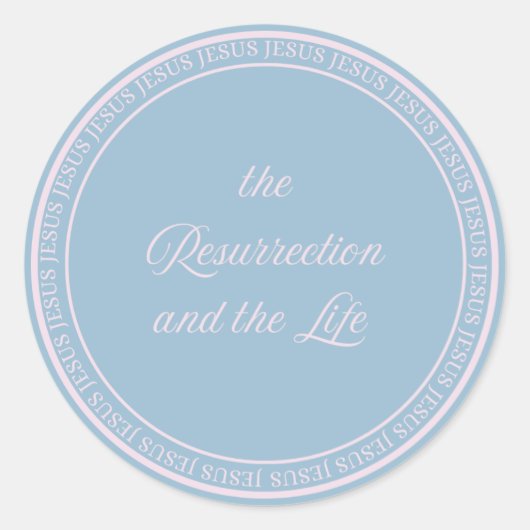 Jesus - Auferstehung Flush Siegel groß Runder Aufkleber (Vorderseite)
