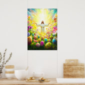 Jesus Auferstehung Ostern Poster (Küche)