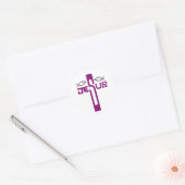 Jesus Auferstehung Sonntag Runder Aufkleber (Umschlag)