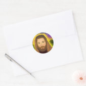 Jesus: Auferstehungsmorgens Runder Aufkleber (Umschlag)