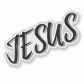 Jesus Aufkleber (Vorderseite)