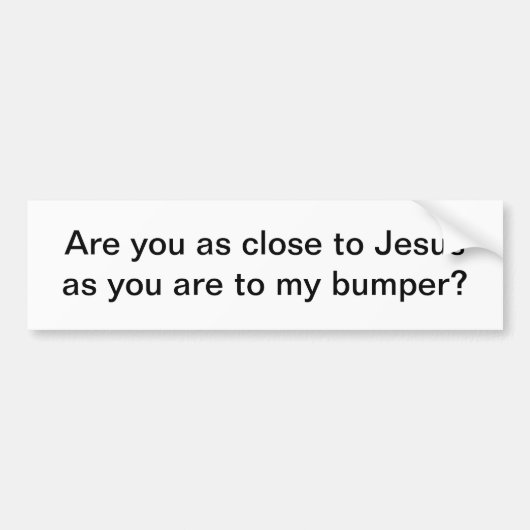 Jesus-Autoaufkleber Autoaufkleber (Vorne)