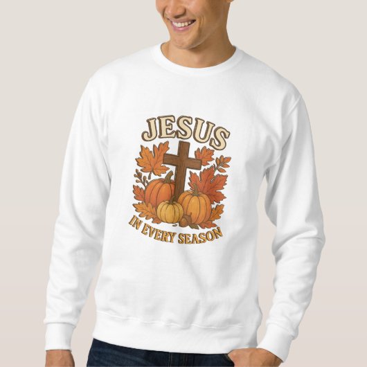 Jesus - Autumn - Christian Sweatshirt (Vorderseite)