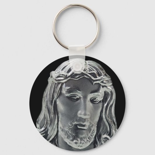Jesus B&W Image Schlüsselanhänger (Vorderseite)