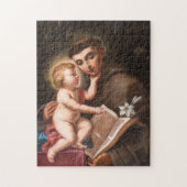 Jesus-Baby mit der Heiligen Anthony von Padua Puzzle (Vertikal)