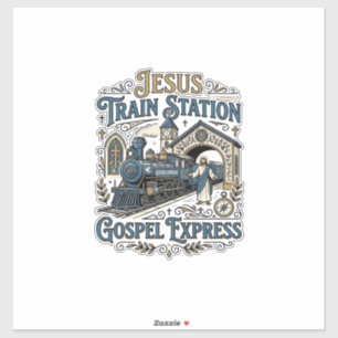 Jesus Bahnhof Gospel Express Jesus Zug Sta Aufkleber