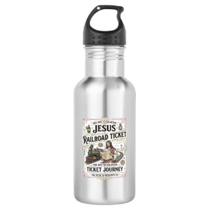 Jesus Bahnticket Reise Jesus Bahnticket Edelstahlflasche