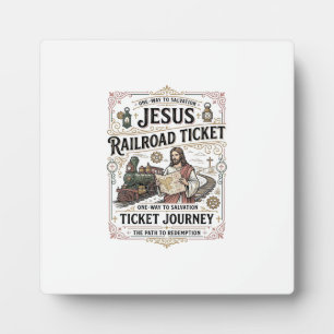 Jesus Bahnticket Reise Jesus Bahnticket Fotoplatte