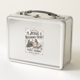 Jesus Bahnticket Reise Jesus Bahnticket Metall Brotdose