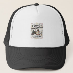 Jesus Bahnticket Reise Jesus Bahnticket Truckerkappe