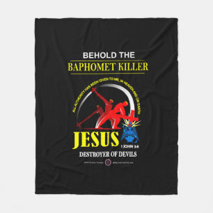 JESUS: Baphomet-Killer Fleecedecke