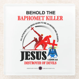 JESUS: Baphomet-Killer Glasuntersetzer