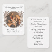 Jesus Baptismus Erinnerung Religiösen Ort des Frie Platzkarte (Vorne/Hinten)