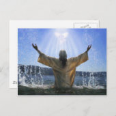Jesus Baptismus Postkarte (Vorne/Hinten)